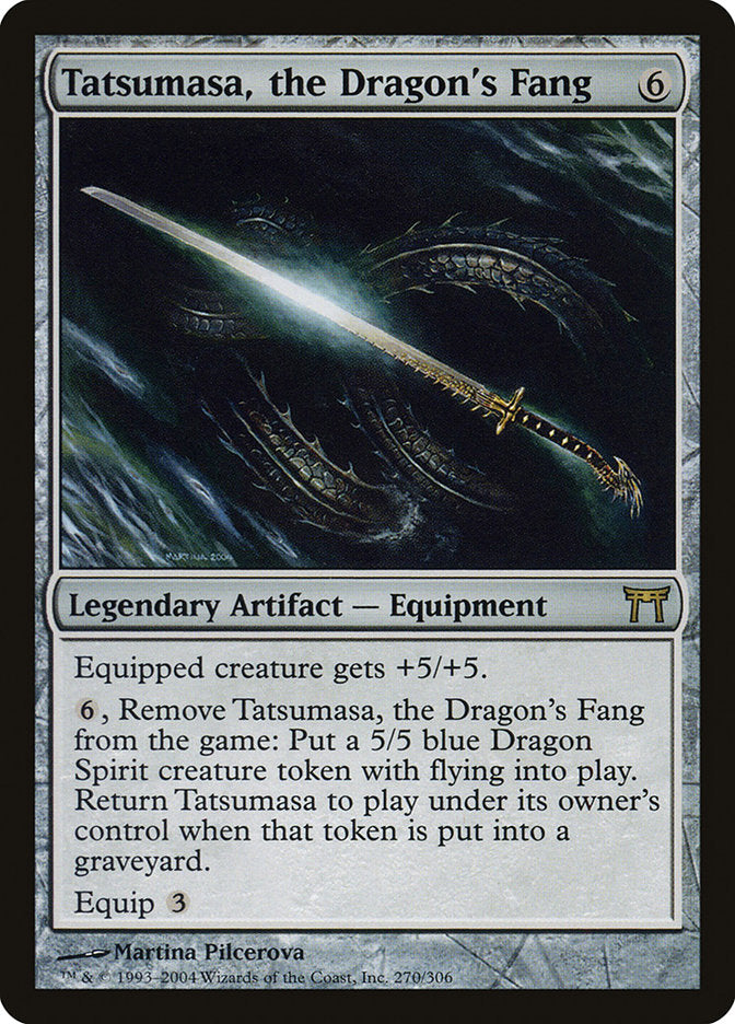 Magic | Tatsumasa, the Dragon's Fang [Champions of Kamigawa] | The Nerd Merchant