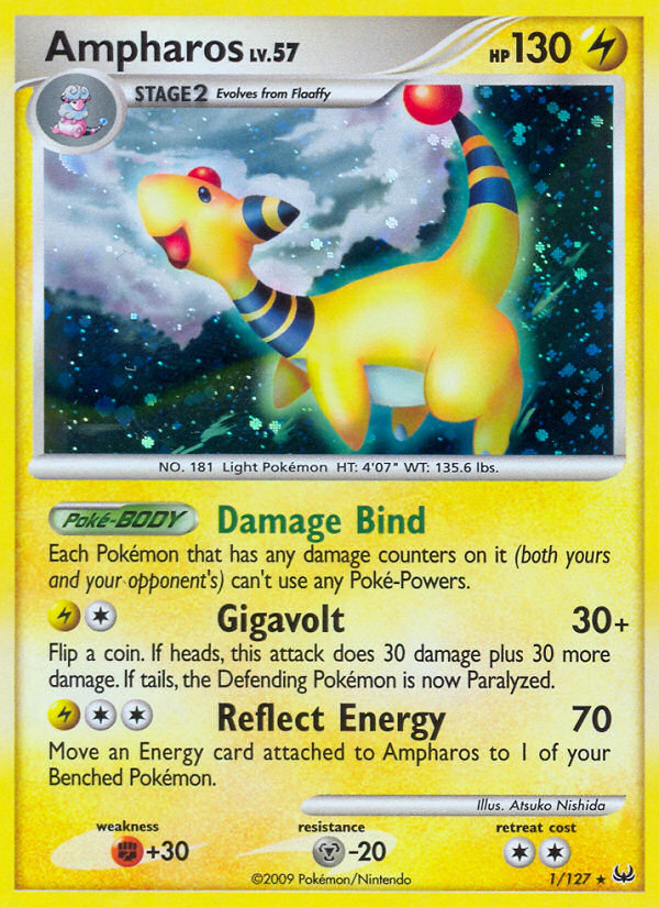 Pokemon | Ampharos (1/127) [Platinum: Base Set] | The Nerd Merchant