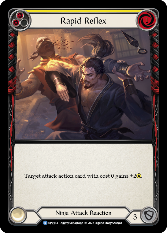 Flesh and Blood TCG | Rapid Reflex (Yellow) [UPR163] (Uprising)  Rainbow Foil | The Nerd Merchant