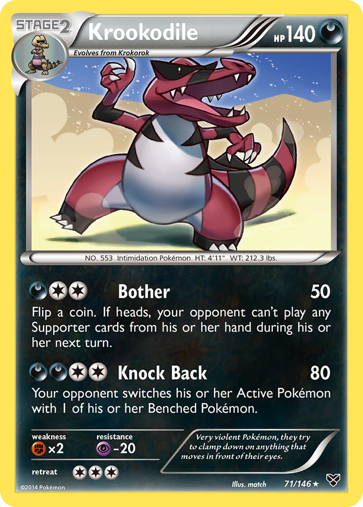 Pokemon | Krookodile (71/146) [XY: Base Set] | The Nerd Merchant