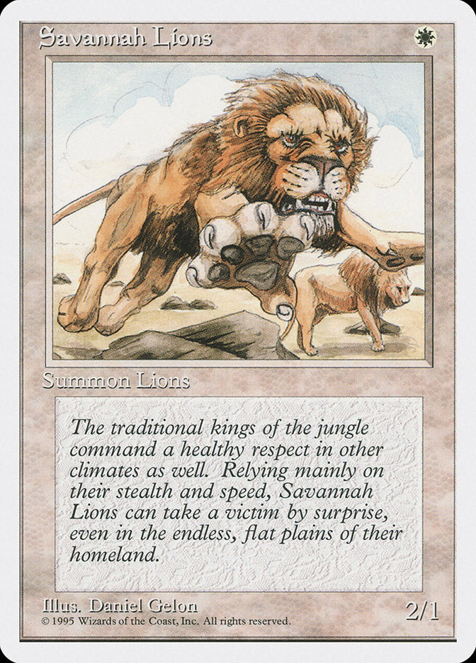 Magic | Savannah Lions [Fourth Edition] | The Nerd Merchant