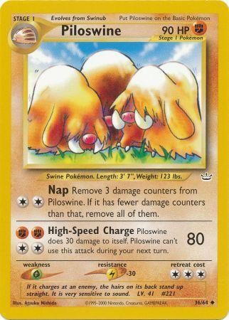 Pokemon | Piloswine (36/64) [Neo Revelation Unlimited] | The Nerd Merchant
