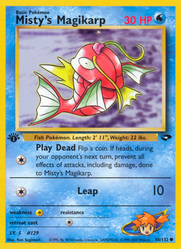 Pokemon | Misty's Magikarp (88/132) [Gym Challenge 1st Edition] | The Nerd Merchant