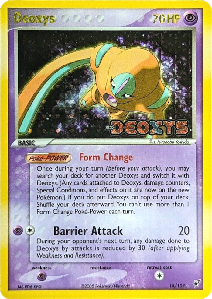 Pokemon | Deoxys (18/107) (Stamped) [EX: Deoxys] | The Nerd Merchant