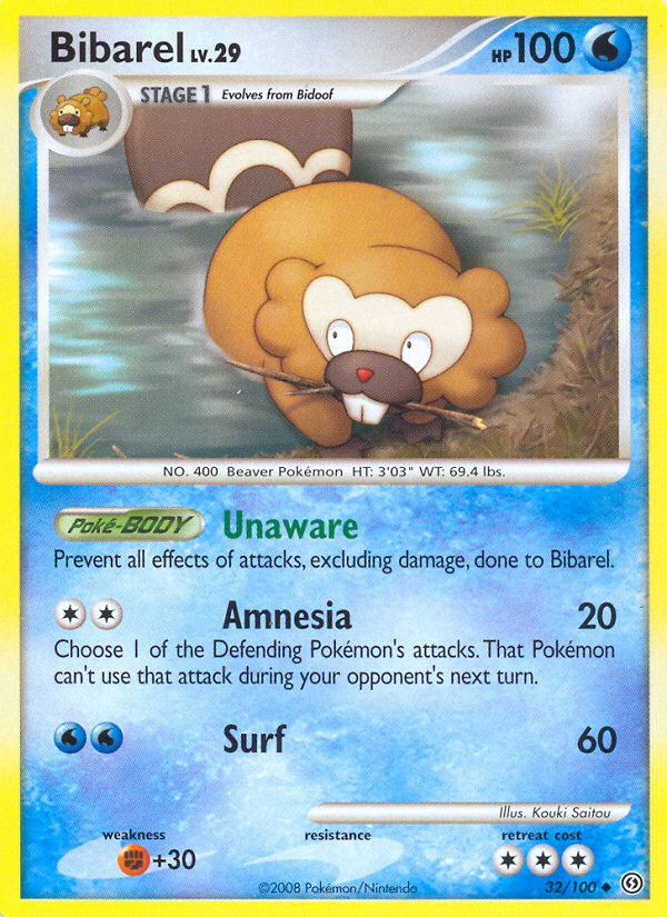 Pokemon | Bibarel (32/100) [Diamond & Pearl: Stormfront] | The Nerd Merchant