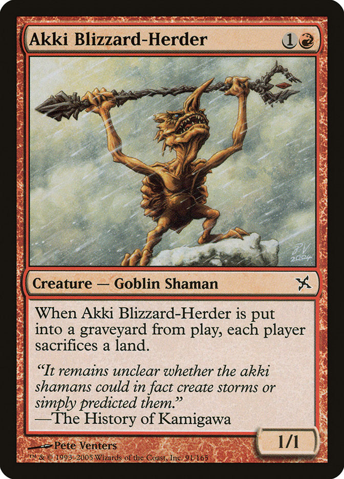 Magic | Akki Blizzard-Herder [Betrayers of Kamigawa] | The Nerd Merchant