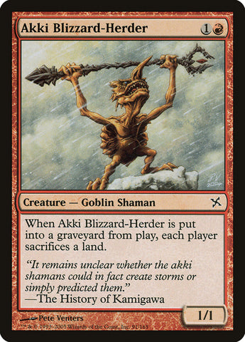 Magic | Akki Blizzard-Herder [Betrayers of Kamigawa] | The Nerd Merchant