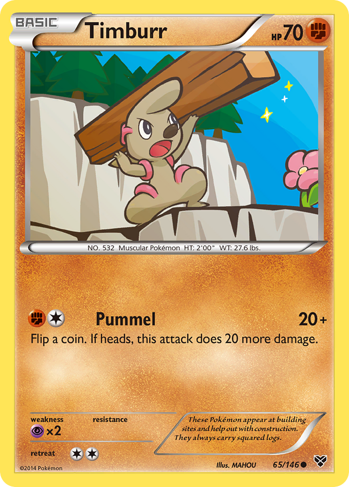 Pokemon | Timburr (65/146) [XY: Base Set] | The Nerd Merchant