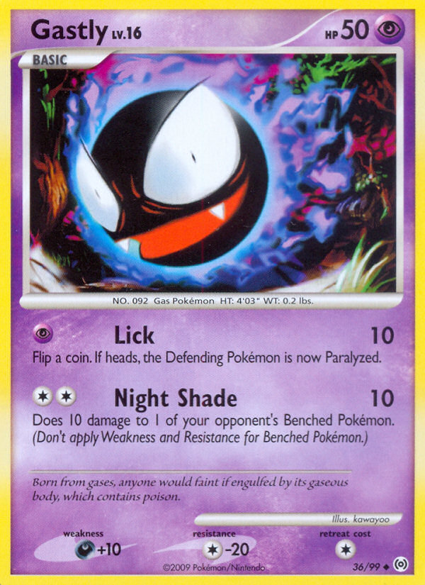 Pokemon | Gastly (36/99) [Platinum: Arceus] | The Nerd Merchant