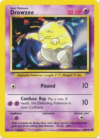 Pokemon | Drowzee (49/102) [Base Set Unlimited] | The Nerd Merchant