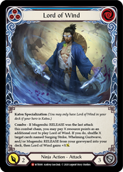 Flesh and Blood TCG | Lord of Wind [U-WTR081] (Welcome to Rathe Unlimited)  Unlimited Rainbow Foil | The Nerd Merchant