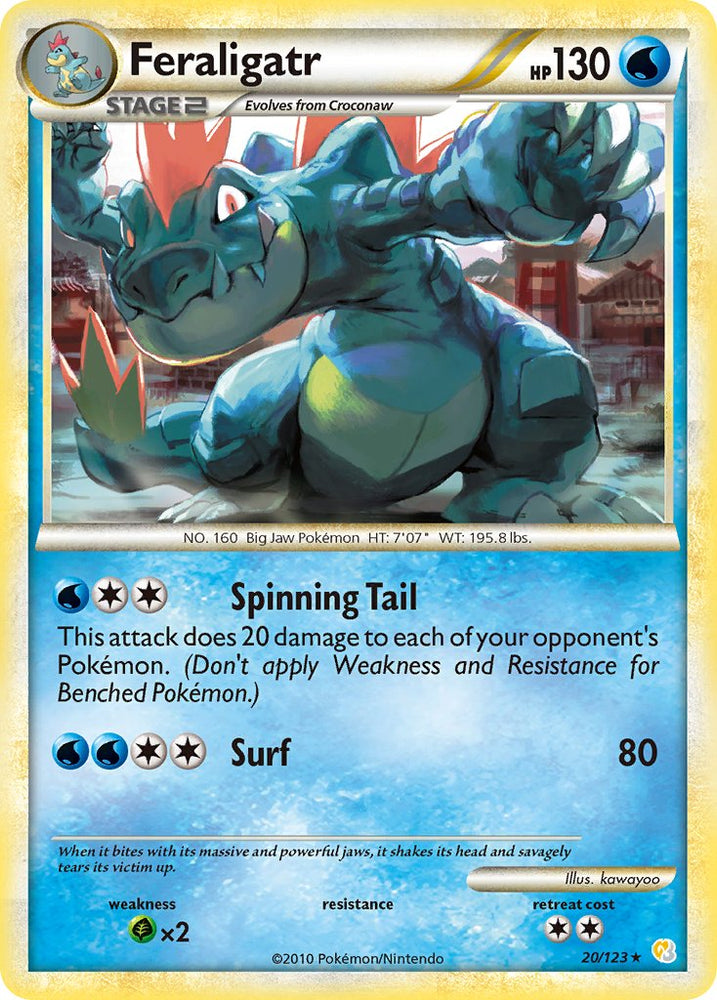 Pokemon | Feraligatr (20/123) (Theme Deck Exclusive) [HeartGold & SoulSilver: Base Set] | The Nerd Merchant