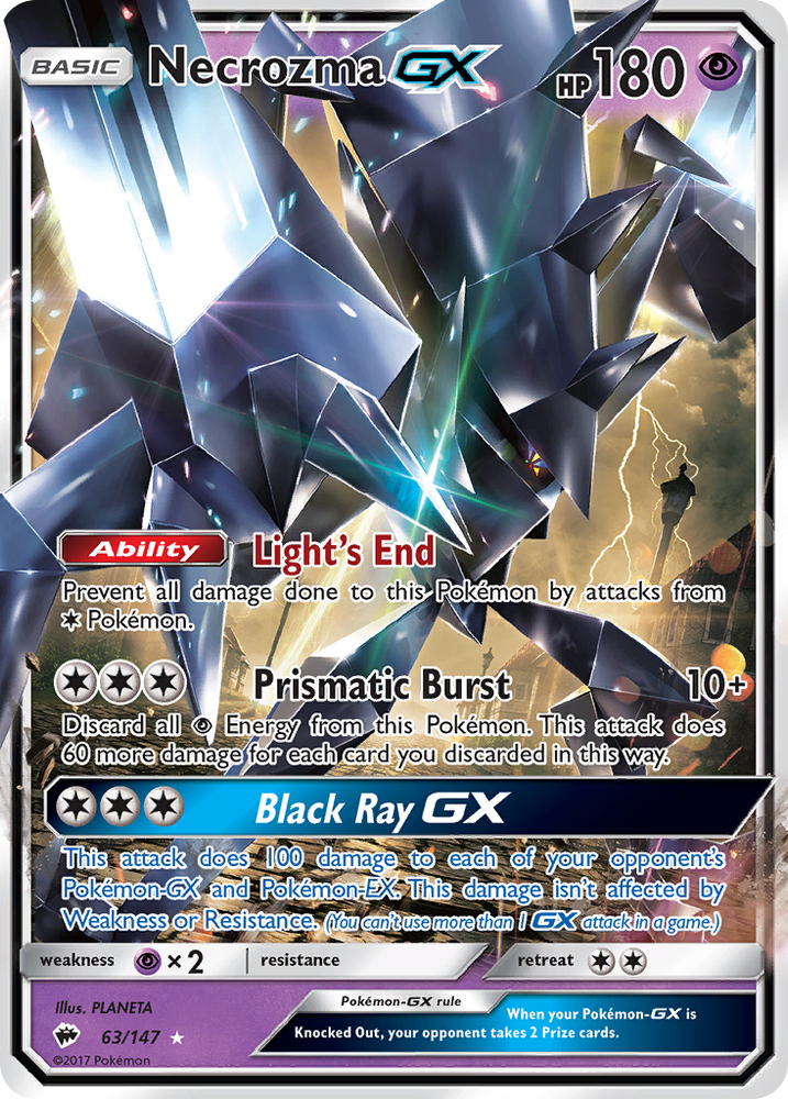 Pokemon | Necrozma GX (63/147) [Sun & Moon: Burning Shadows] | The Nerd Merchant