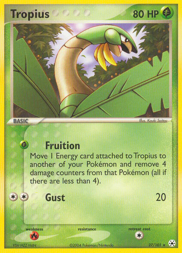 Pokemon | Tropius (27/101) [EX: Hidden Legends] | The Nerd Merchant