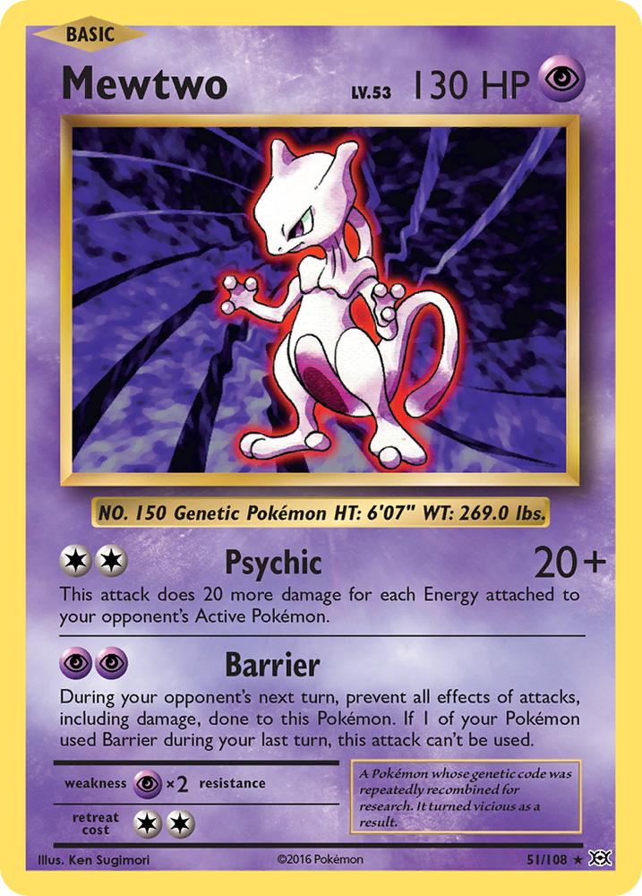 Pokemon | Mewtwo (51/108) [XY: Evolutions] | The Nerd Merchant