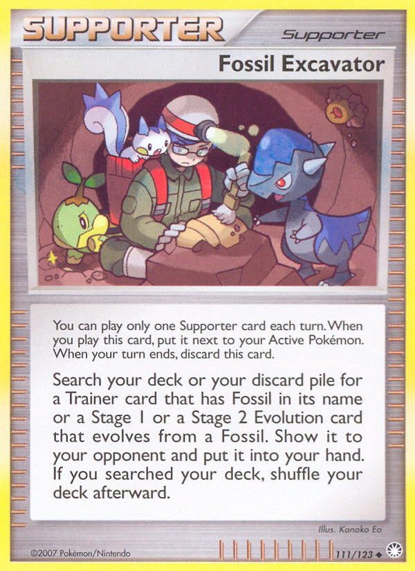 Pokemon | Fossil Excavator (111/123) [Diamond & Pearl: Mysterious Treasures] | The Nerd Merchant