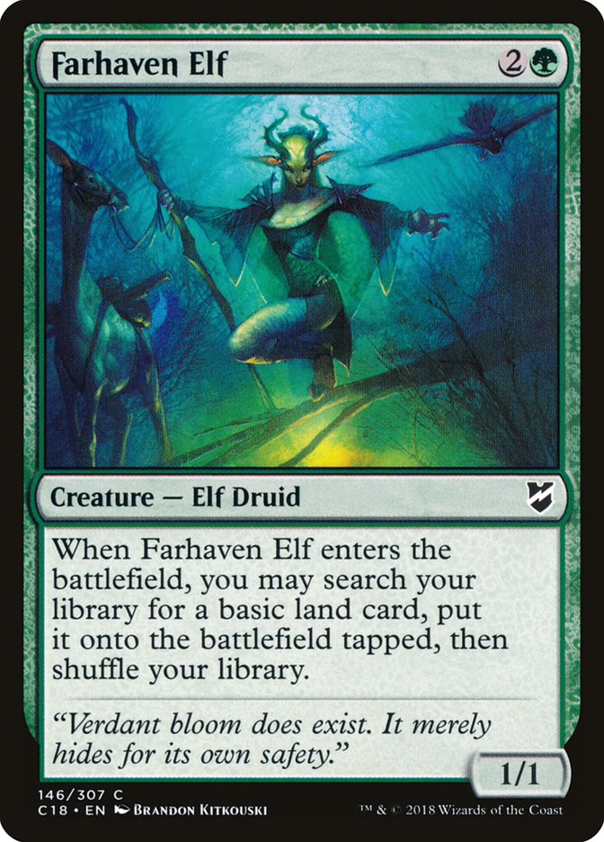 Magic | Farhaven Elf [Commander 2018] | The Nerd Merchant