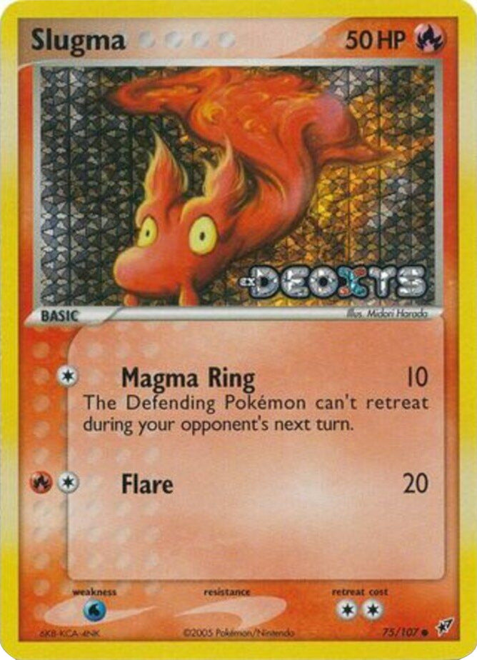 Pokemon | Slugma (75/107) (Stamped) [EX: Deoxys] | The Nerd Merchant