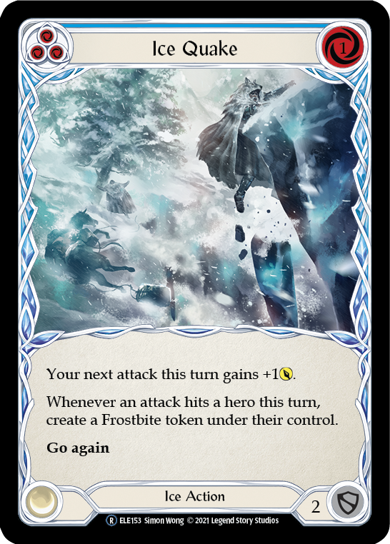Flesh and Blood TCG | Ice Quake (Blue) [U-ELE153] (Tales of Aria Unlimited)  Unlimited Normal | The Nerd Merchant