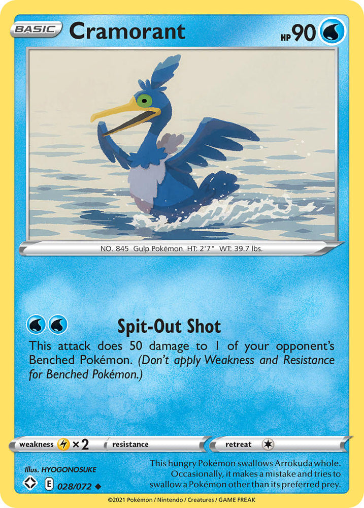 Pokemon | Cramorant (028/072) [Sword & Shield: Shining Fates] | The Nerd Merchant