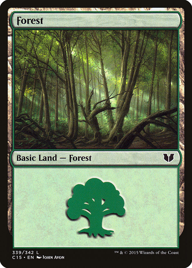 Magic | Forest (339) [Commander 2015] | The Nerd Merchant