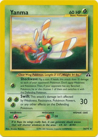 Pokemon | Yanma (36/75) [Neo Discovery Unlimited] | The Nerd Merchant