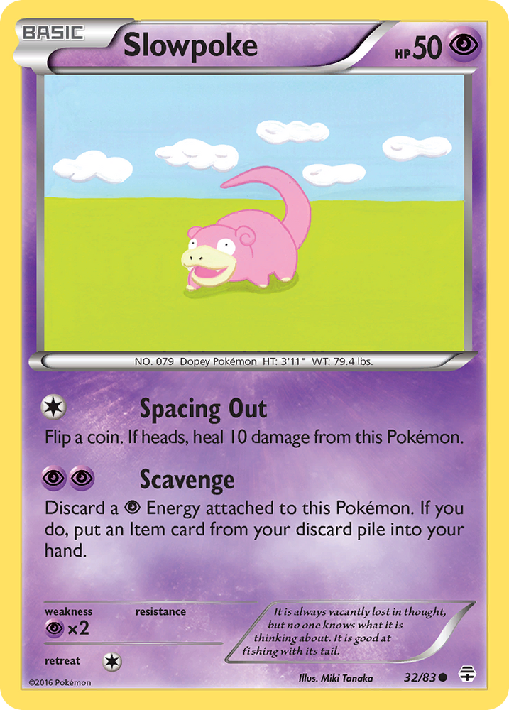 Pokemon | Slowpoke (32/83) [XY: Generations] | The Nerd Merchant