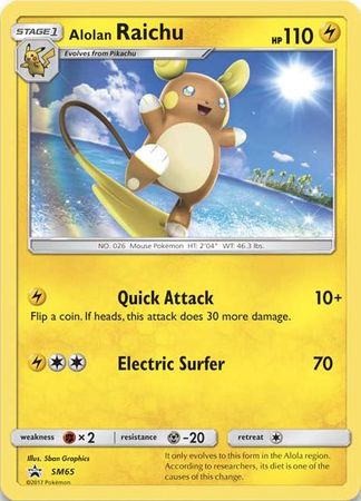 Pokemon | Alolan Raichu (SM65) (Jumbo Card) [Sun & Moon: Black Star Promos] | The Nerd Merchant