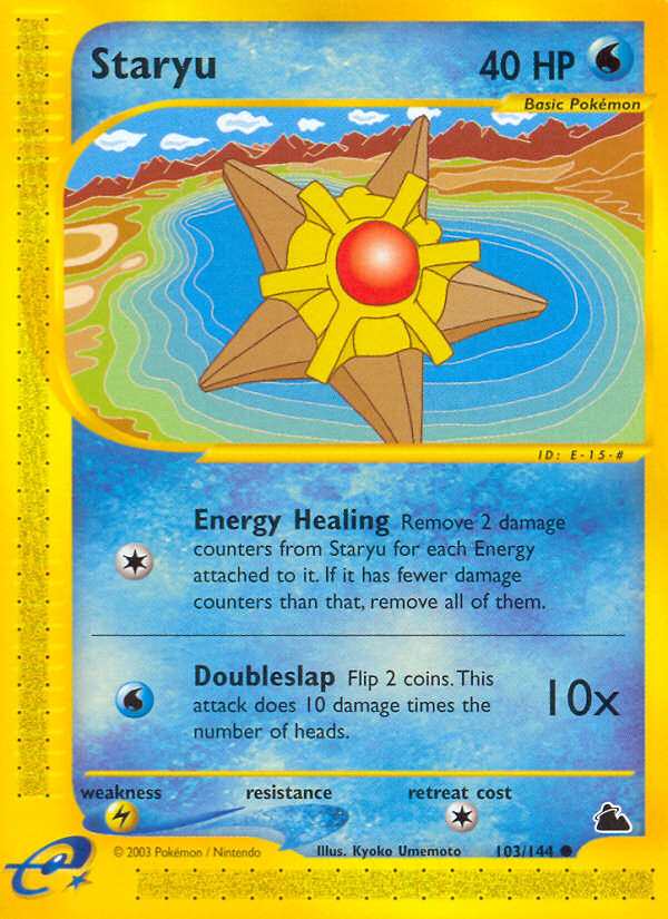 Pokemon | Staryu (103/144) [Skyridge] | The Nerd Merchant