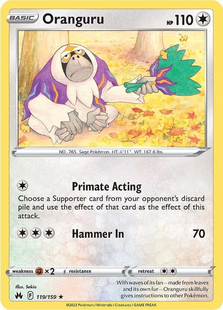 Pokemon | Oranguru (119/159) [Sword & Shield: Crown Zenith] | The Nerd Merchant