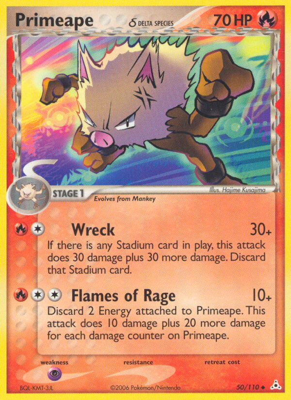 Pokemon | Primeape (50/110) (Delta Species) [EX: Holon Phantoms] | The Nerd Merchant