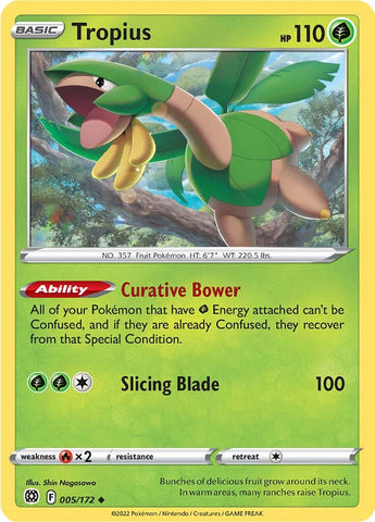 Pokemon | Tropius (005/172) [Sword & Shield: Brilliant Stars] | The Nerd Merchant