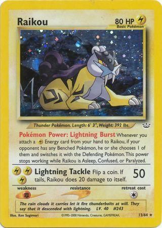 Pokemon | Raikou (13/64) [Neo Revelation Unlimited] | The Nerd Merchant