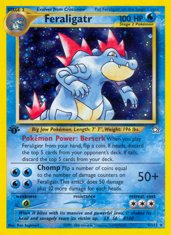 Pokemon | Feraligatr (4/111) [Neo Genesis 1st Edition] | The Nerd Merchant