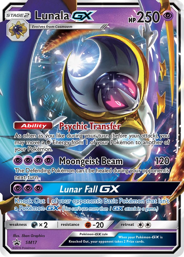 Pokemon | Lunala GX (SM17) [Sun & Moon: Black Star Promos] | The Nerd Merchant