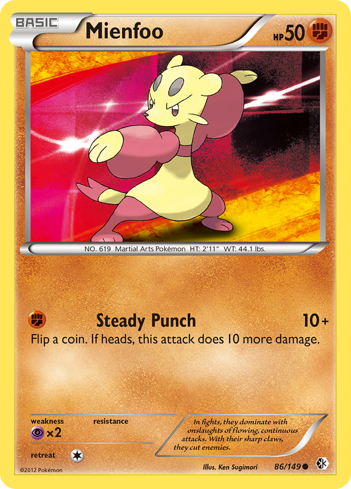Pokemon | Mienfoo (86/149) [Black & White: Boundaries Crossed] | The Nerd Merchant
