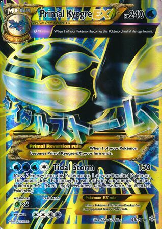 Pokemon | Primal Kyogre EX (96/98) (Jumbo Card) [XY: Ancient Origins] | The Nerd Merchant