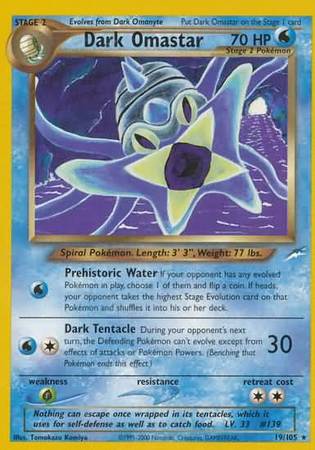 Pokemon | Dark Omastar (19/105) [Neo Destiny Unlimited] | The Nerd Merchant