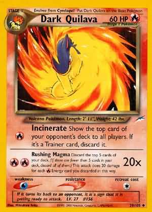 Pokemon | Dark Quilava (39/105) [Neo Destiny Unlimited] | The Nerd Merchant