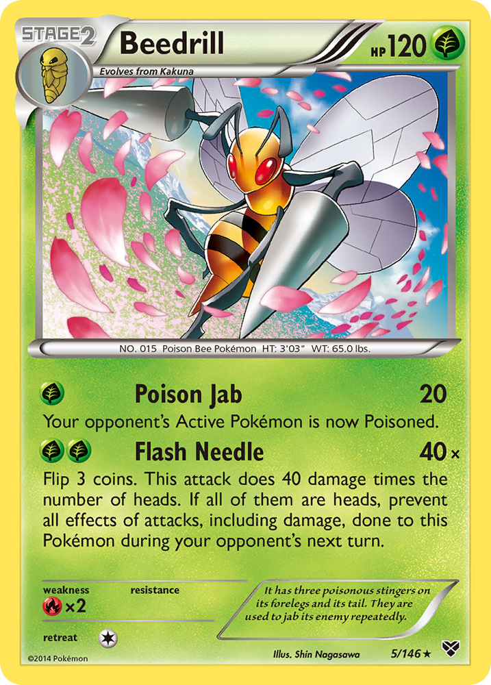 Pokemon | Beedrill (5/146) [XY: Base Set] | The Nerd Merchant