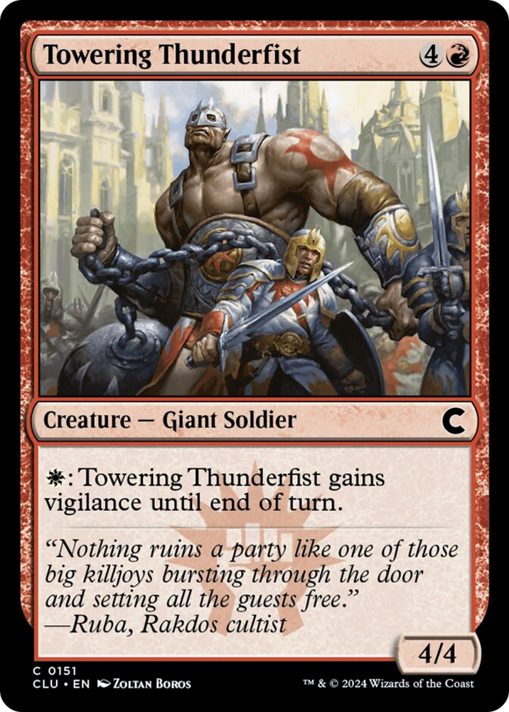 Magic | Towering Thunderfist [Ravnica: Clue Edition] | The Nerd Merchant