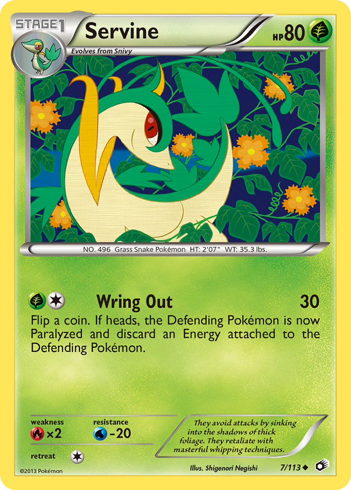 Pokemon | Servine (7/113) [Black & White: Legendary Treasures] | The Nerd Merchant