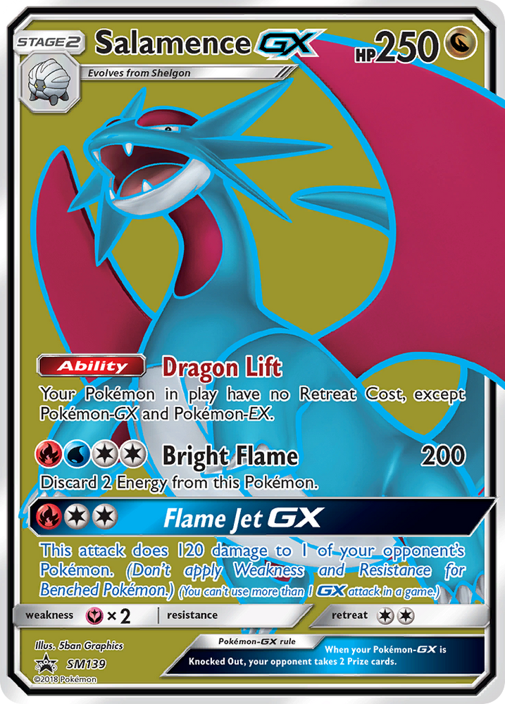 Pokemon | Salamence GX (SM139) [Sun & Moon: Black Star Promos] | The Nerd Merchant
