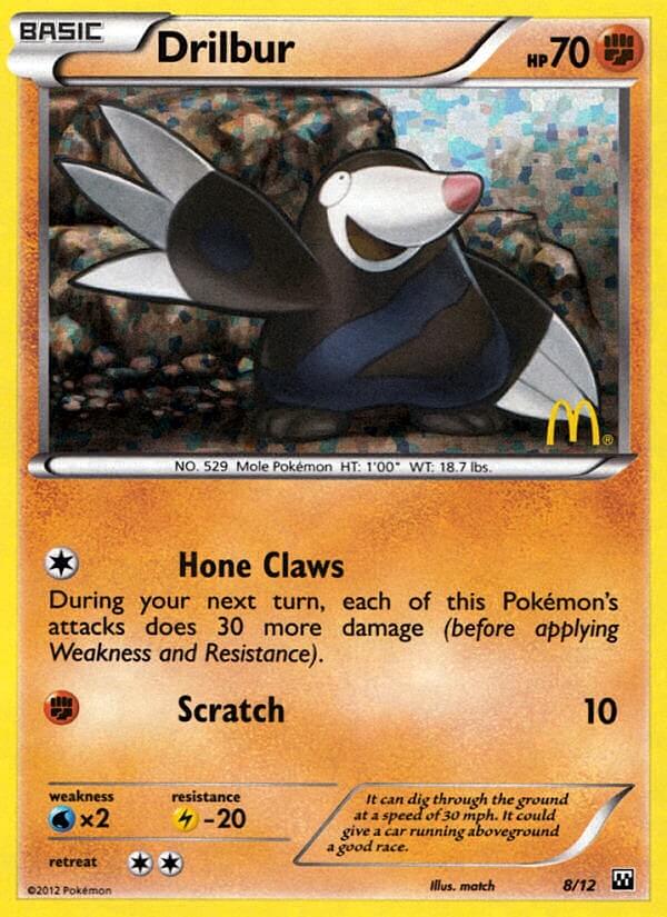 Pokemon | Drilbur (8/12) [McDonald's Promos: 2012 Collection] | The Nerd Merchant