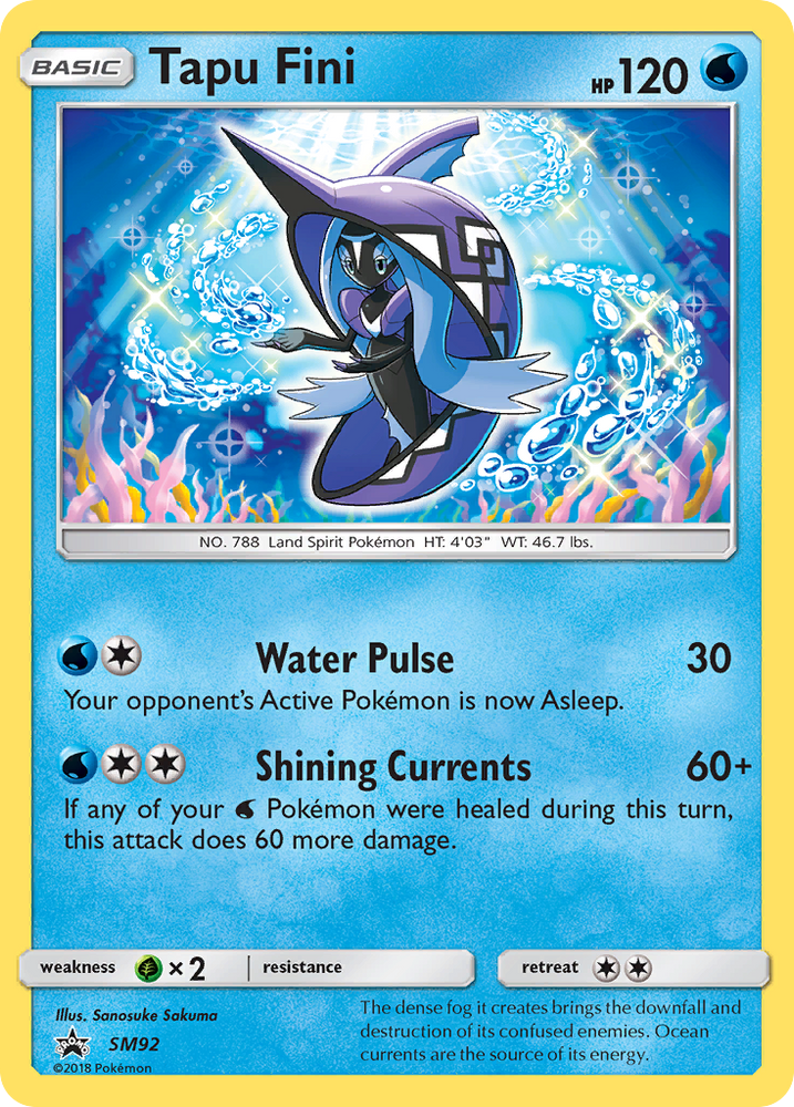 Pokemon | Tapu Fini (SM92) [Sun & Moon: Black Star Promos] | The Nerd Merchant