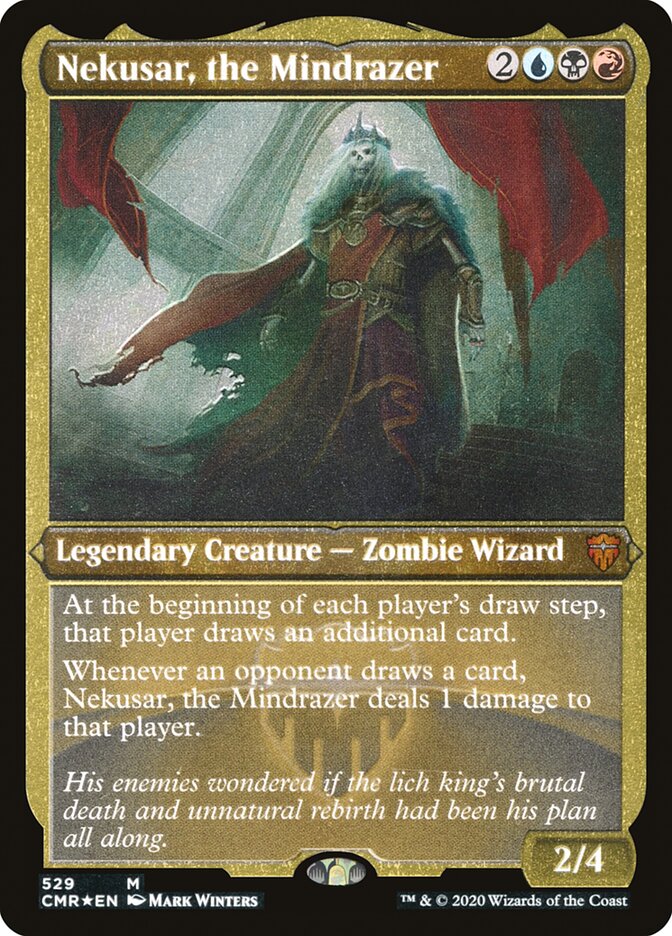 Magic | Nekusar, the Mindrazer (Etched) [Commander Legends] | The Nerd Merchant