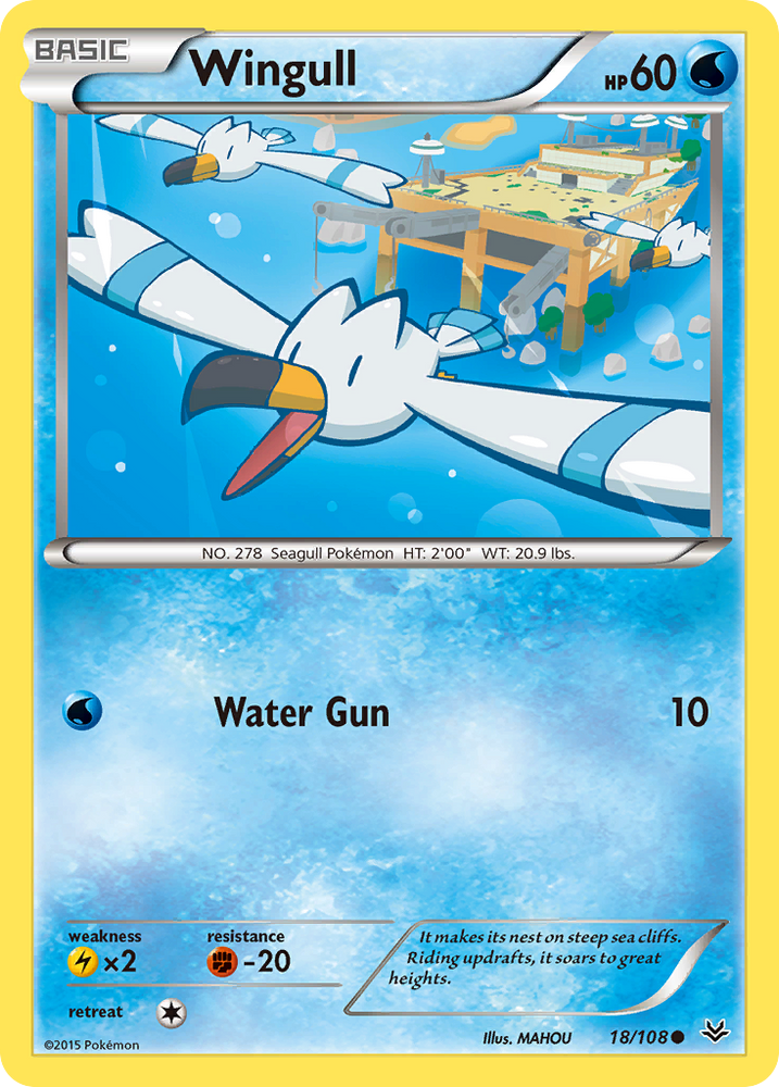 Pokemon | Wingull (18/108) [XY: Roaring Skies] | The Nerd Merchant