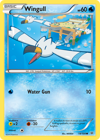 Pokemon | Wingull (18/108) [XY: Roaring Skies] | The Nerd Merchant