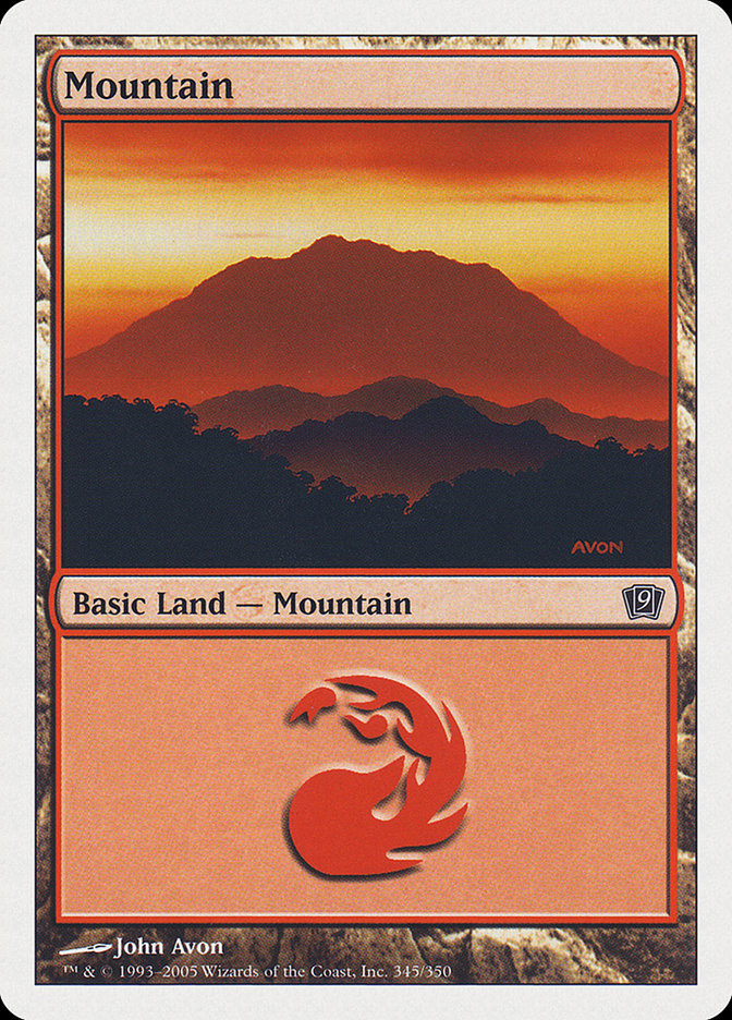 Magic | Mountain (345) [Ninth Edition] | The Nerd Merchant