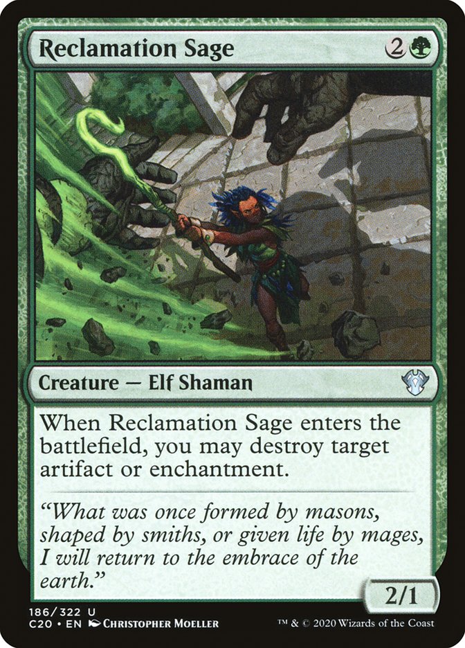 Magic | Reclamation Sage [Commander 2020] | The Nerd Merchant